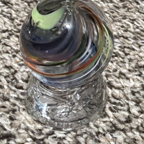 Davis glass marble signed - davis,